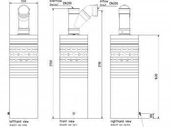 Biovitor DN100 Regenwasserfilter für Dachflächen bis 250m2