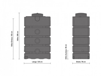 Wandtank 1500l