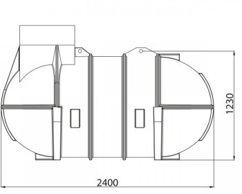 Ozeanis 2100l Regenspeicher Haus-Set
