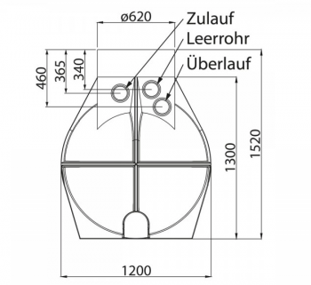 Ozeanis 2100l Regenspeicher Haus-Set