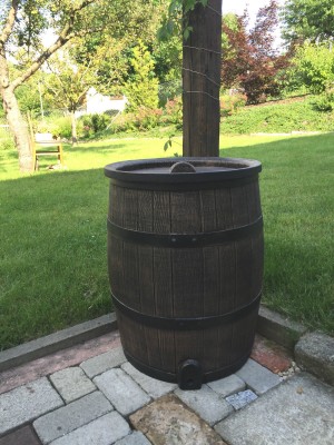 Regentonne in Weinfass Optik 120l
