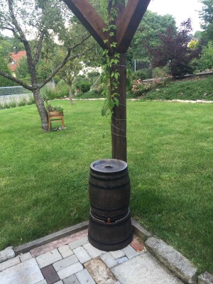 Regentonne in Weinfassoptik 240l